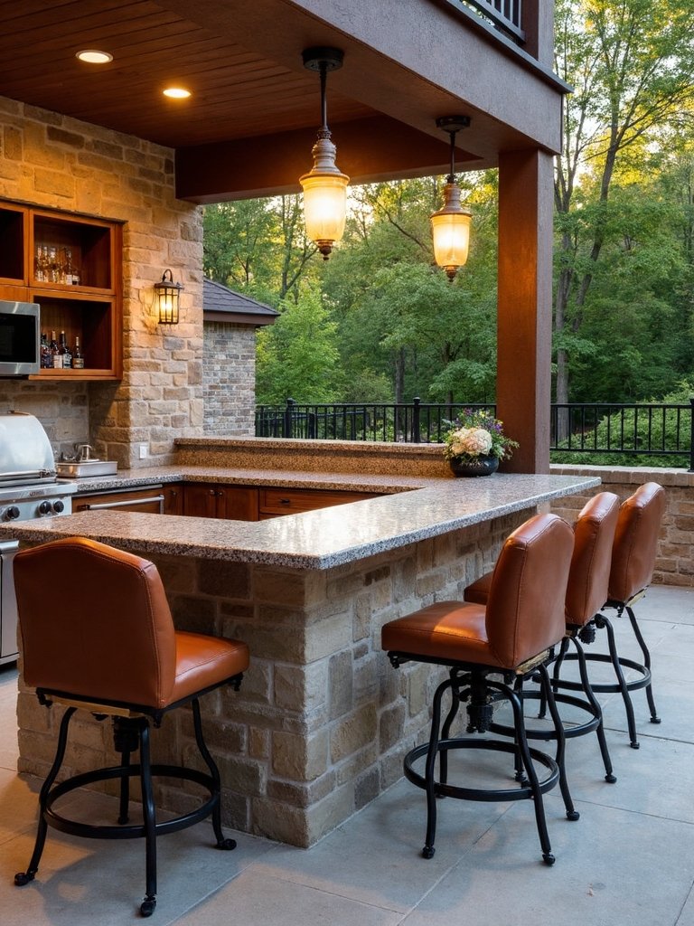optimal outdoor bar seating