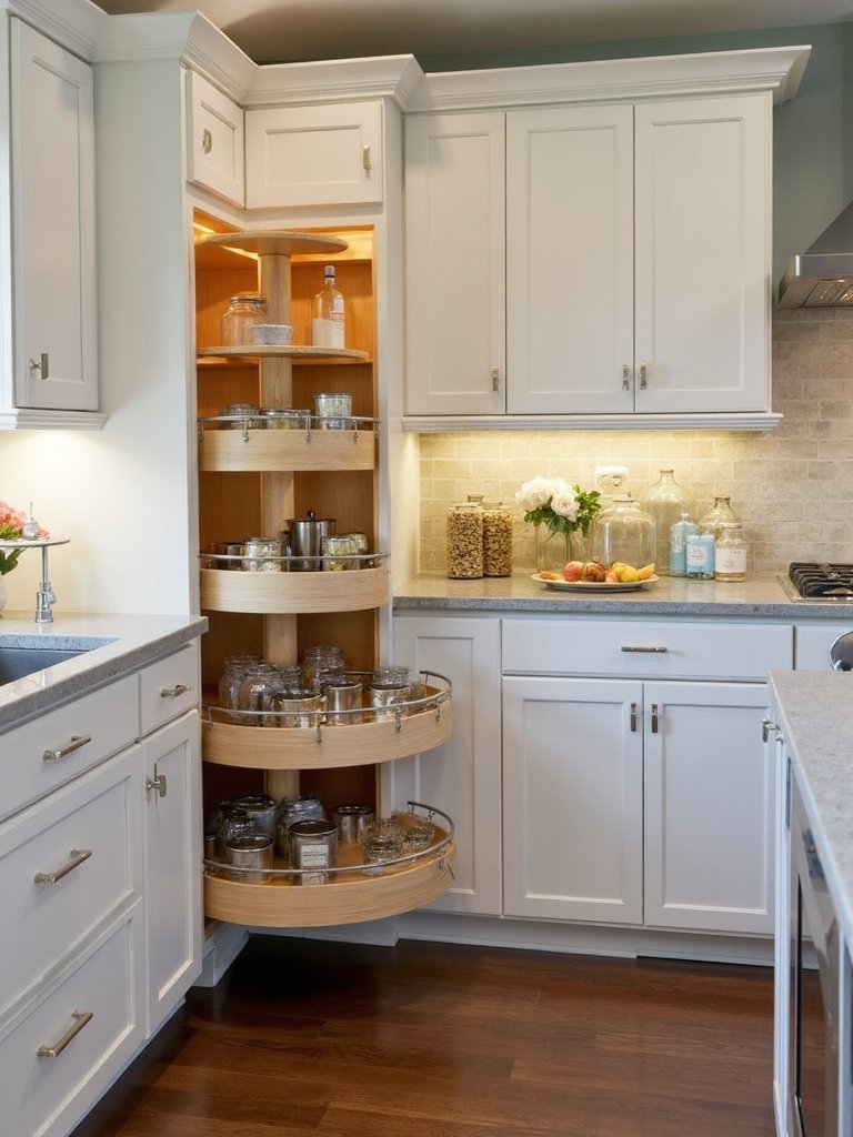 optimize corner storage space efficiently