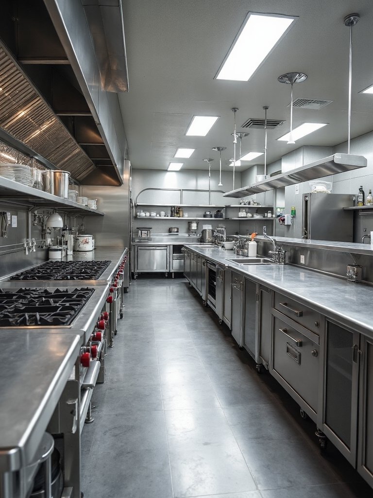 optimize efficient kitchen equipment placement