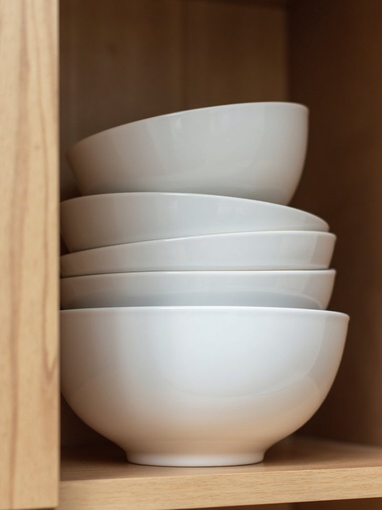 optimize kitchen storage with bowls