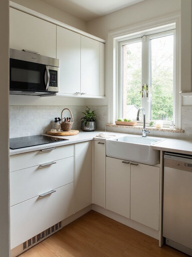 optimized corner appliance arrangements