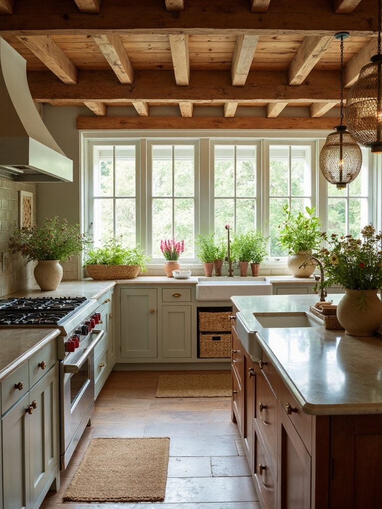 organic natural earthy kitchen accents