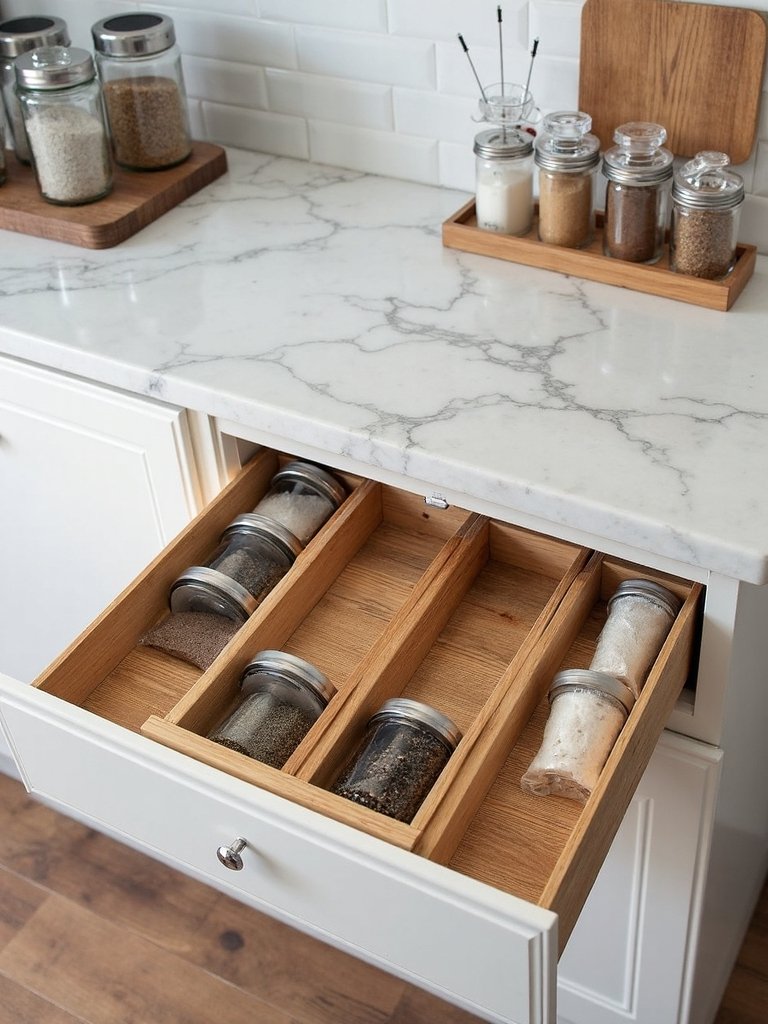organize counter top for efficient cooking