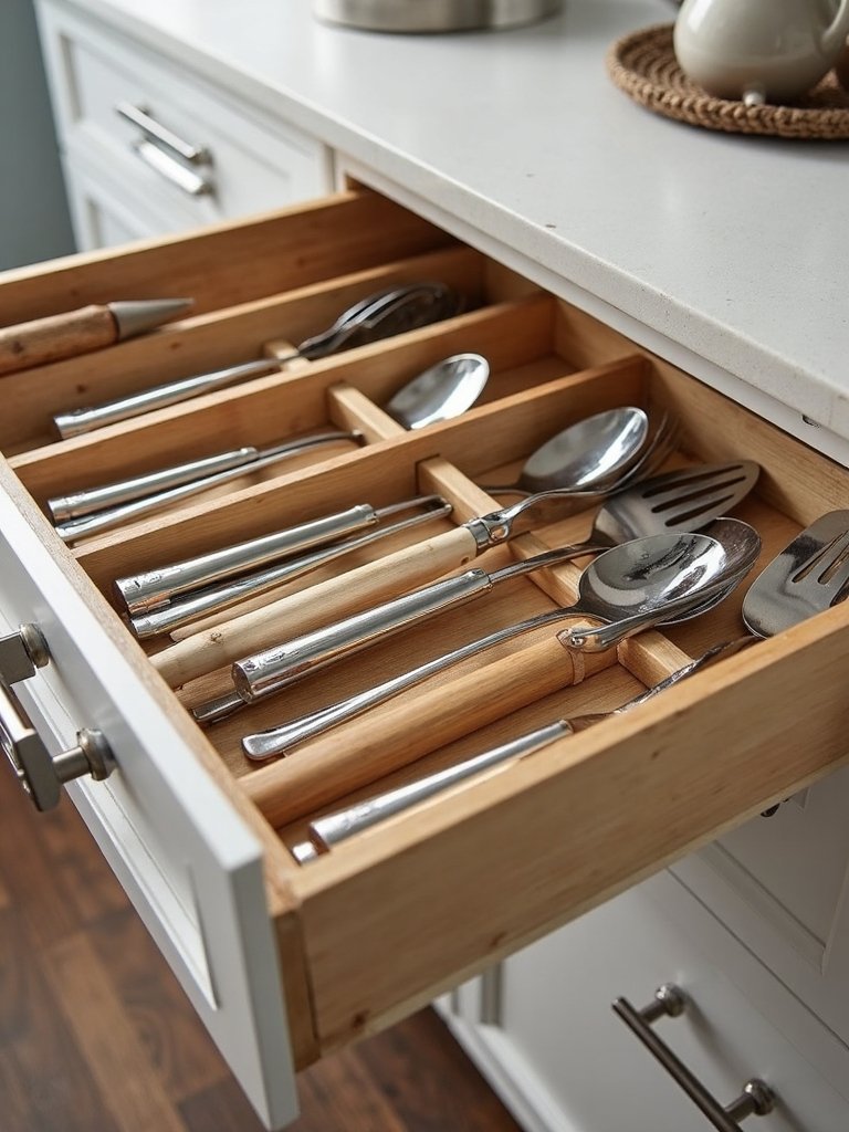 organize kitchen utensils efficiently and conveniently
