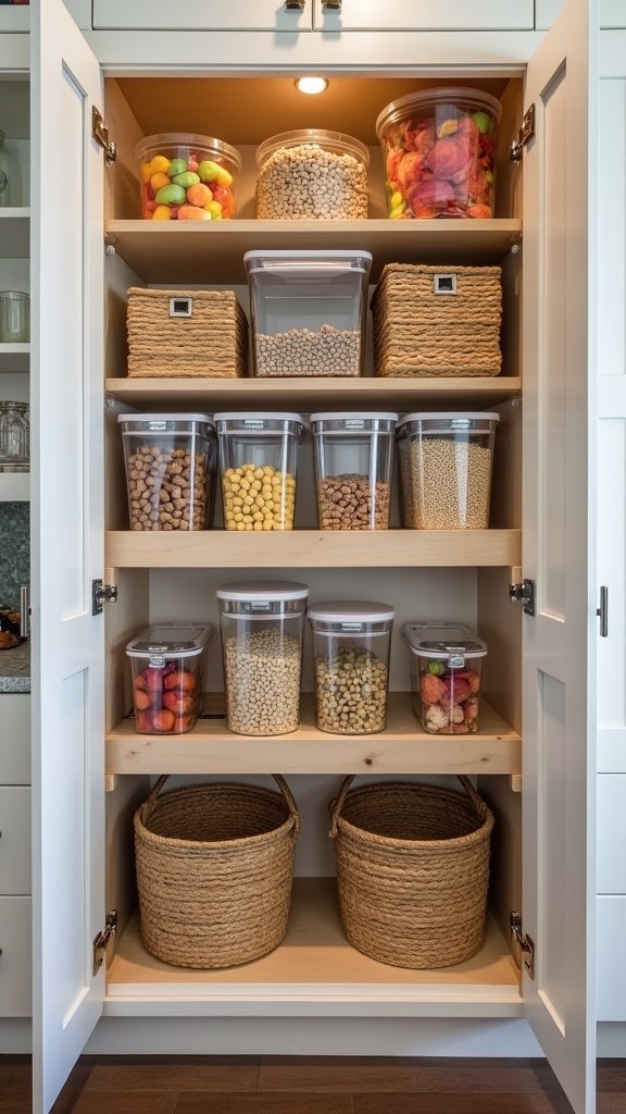 organized accessible snack stations