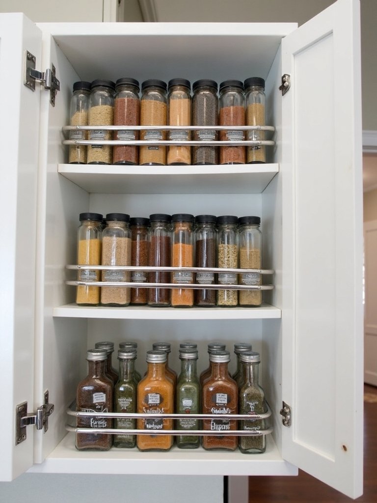 organized accessible space saving spice storage