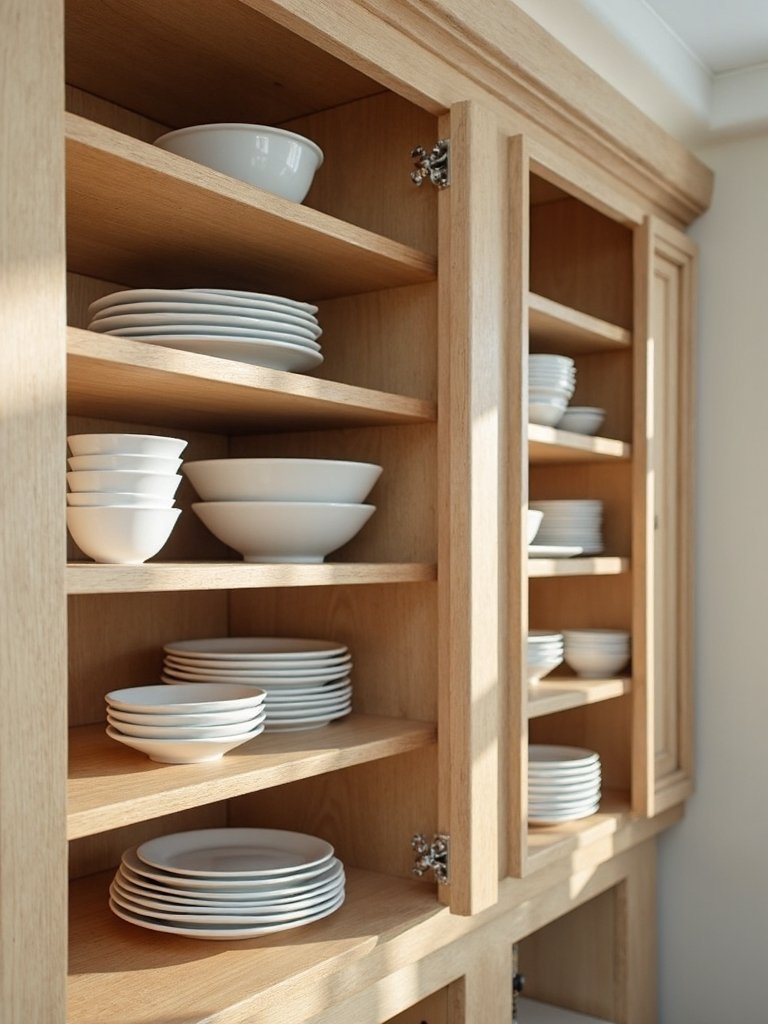 organized and labeled bowl storage