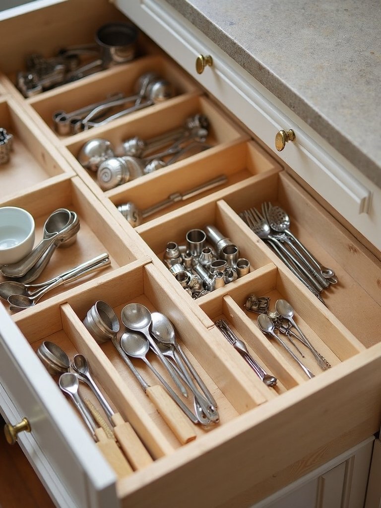organized baking supplies for efficiency