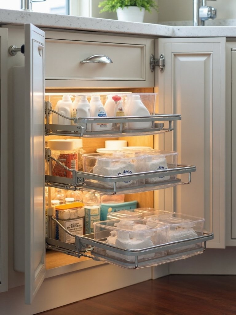 organized clutter free under sink storage solutions