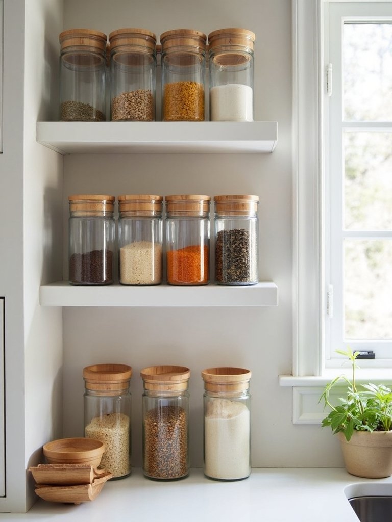 organized eco friendly kitchen storage solutions