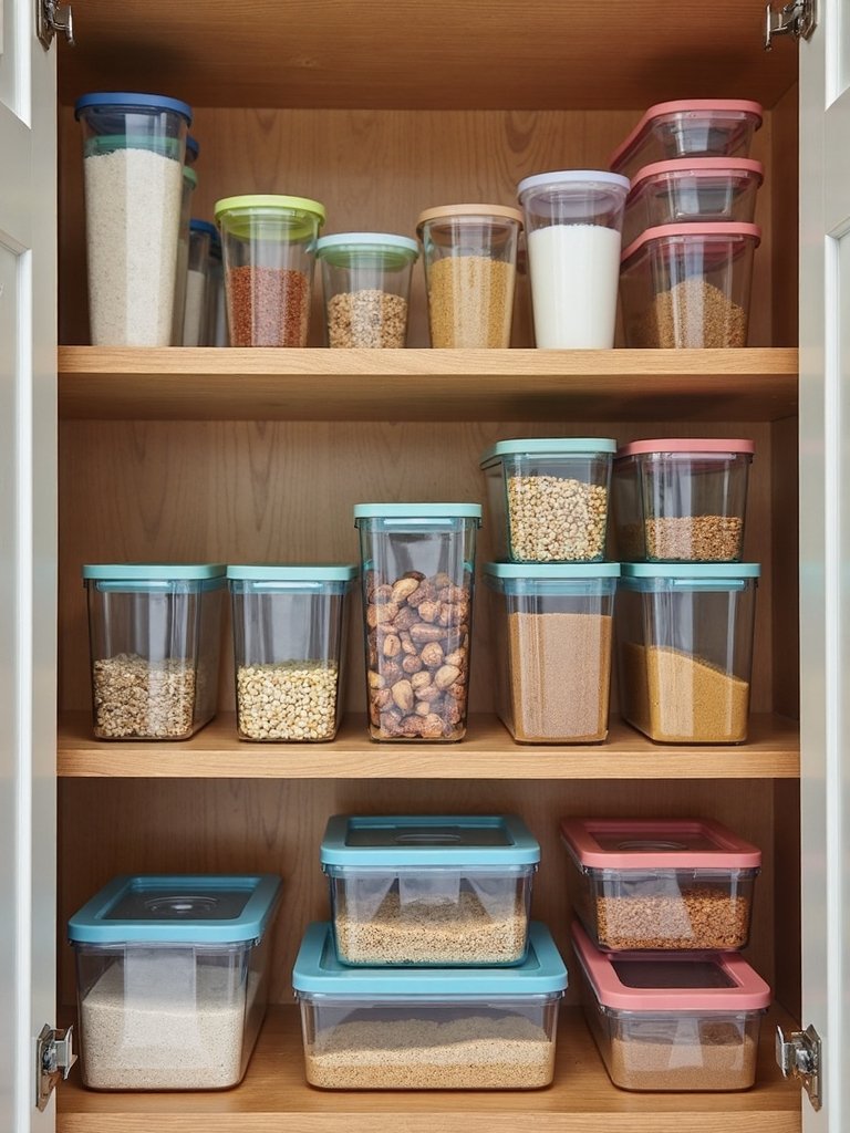 organized efficient categorized kitchen storage