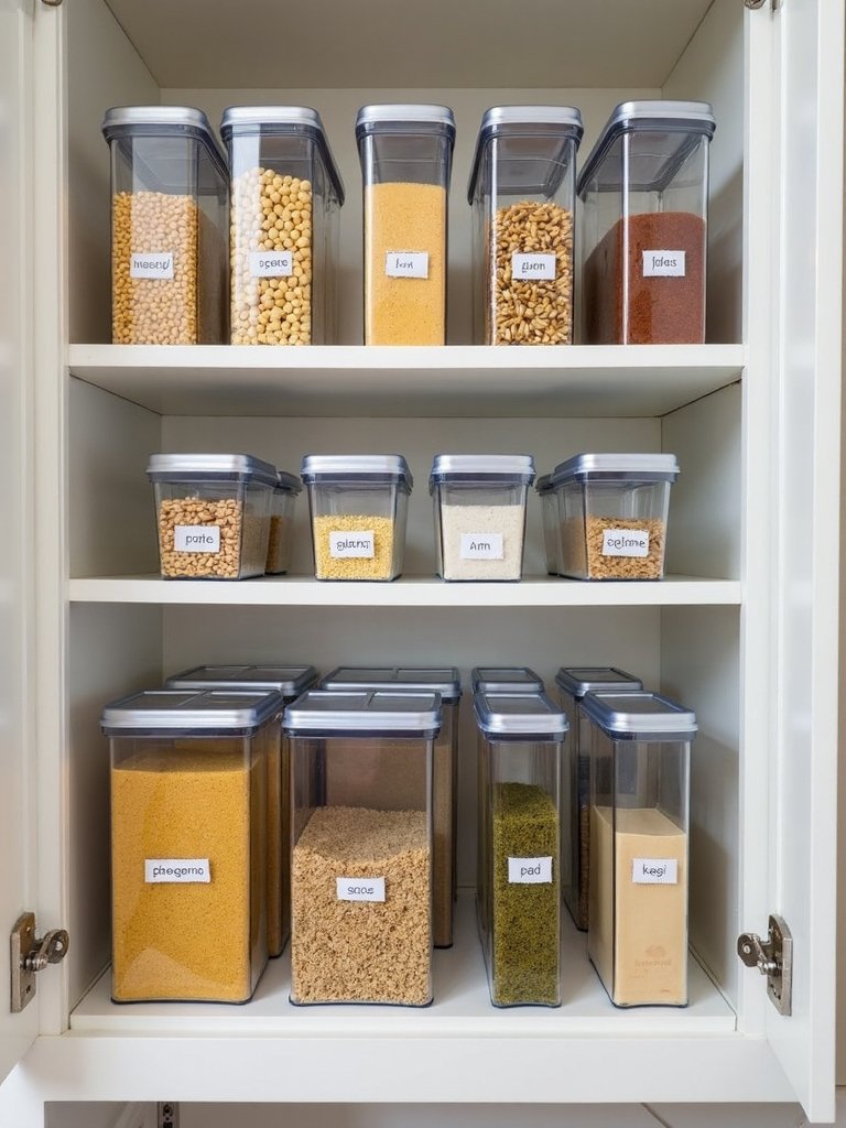 organized efficient visible kitchen storage