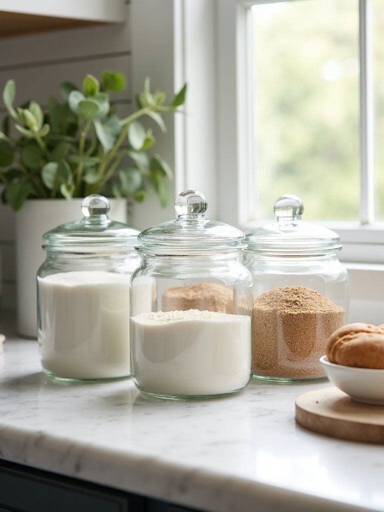 organized efficient visually appealing baking workspace