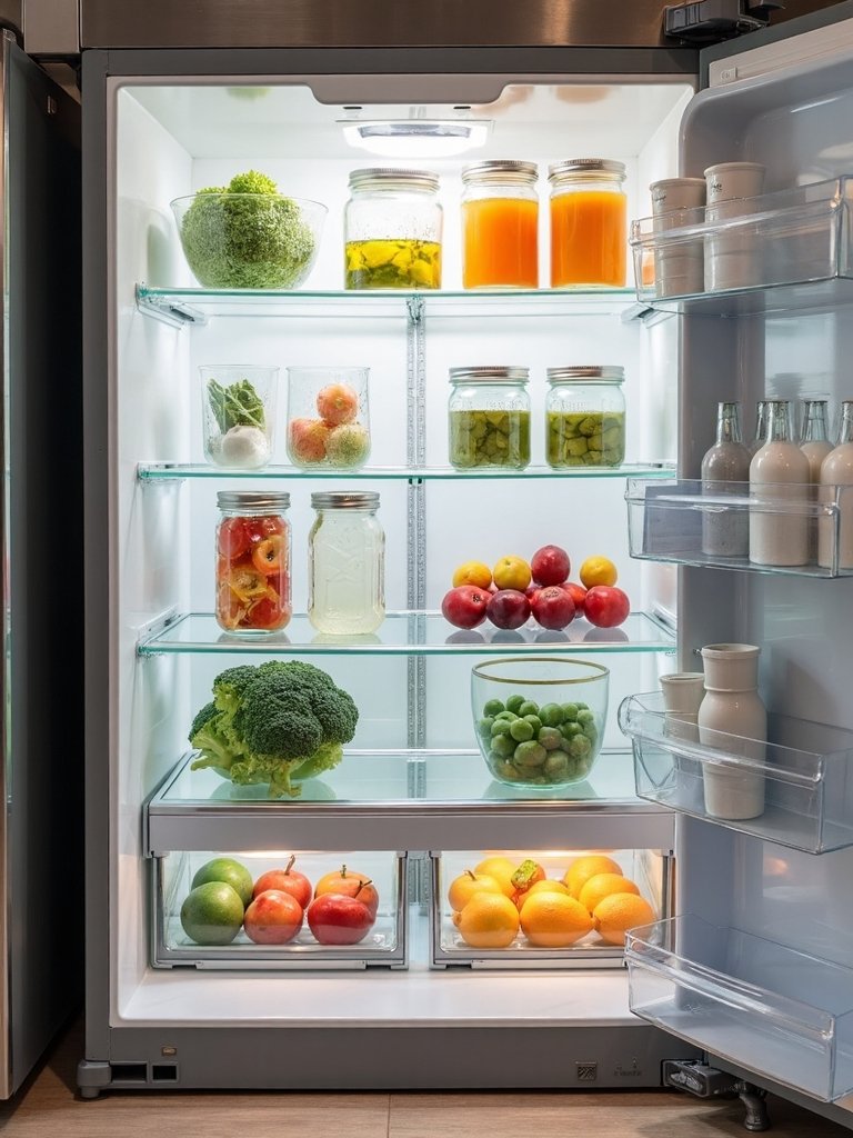 organized fridge enhances daily kitchen experience