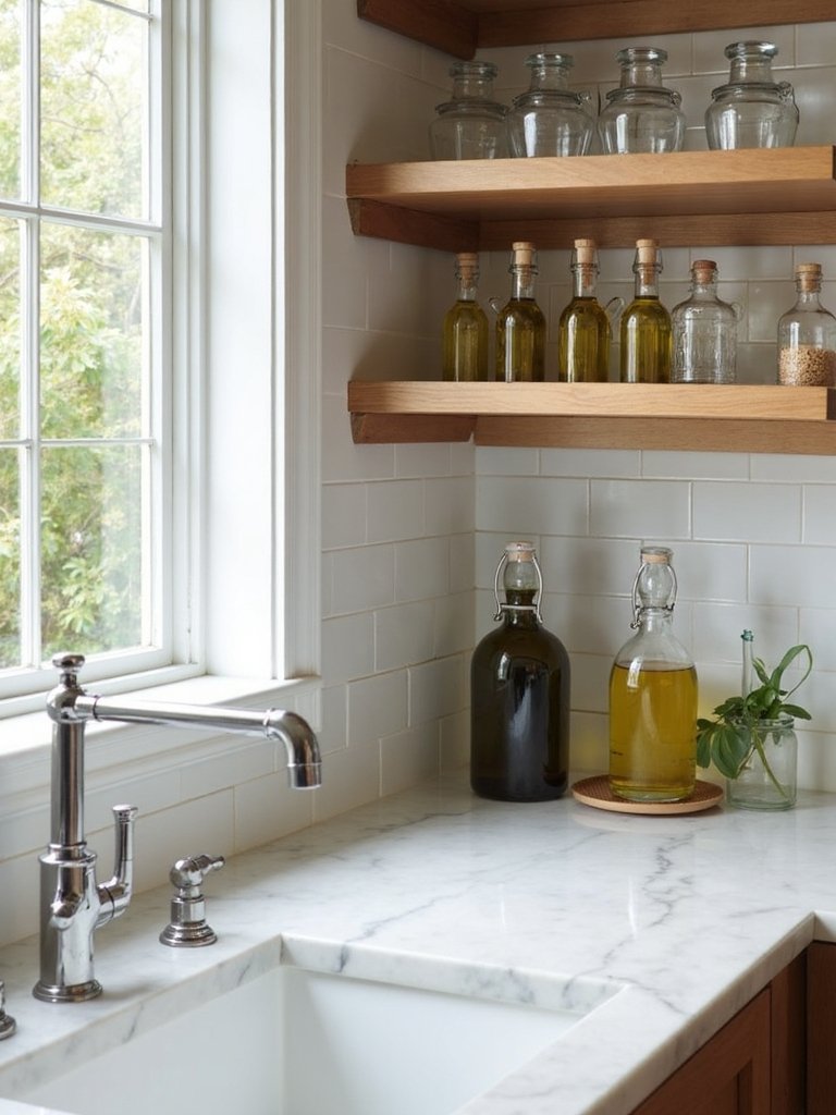 organized functional accessible cooking command center