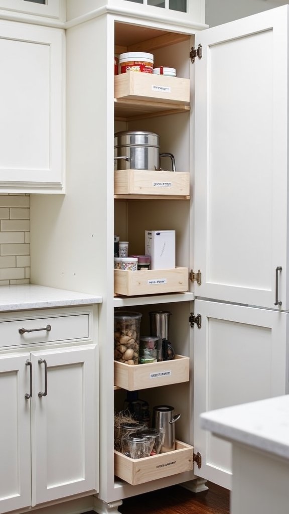 organized kitchen cabinet solutions