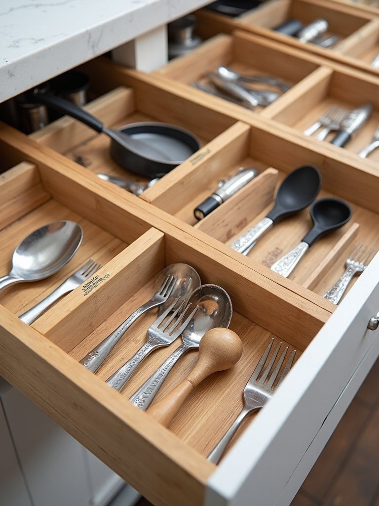 organized kitchen zones by function