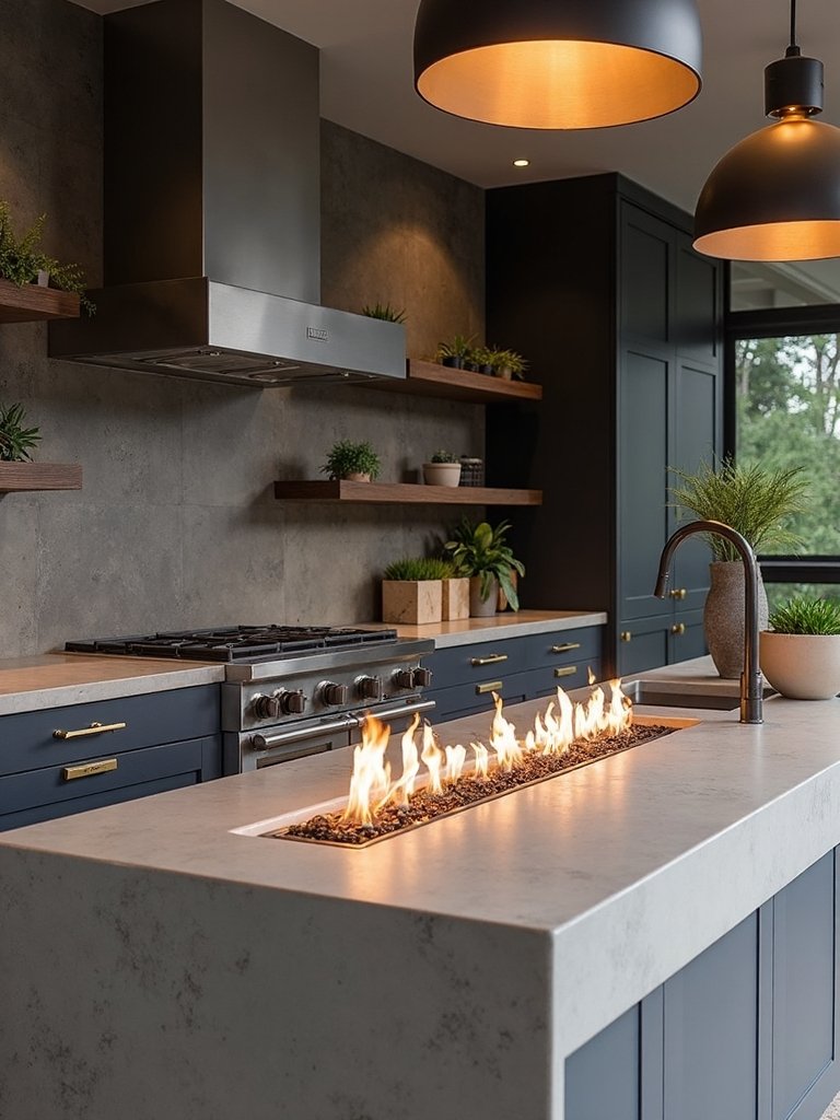 outdoor fire feature design