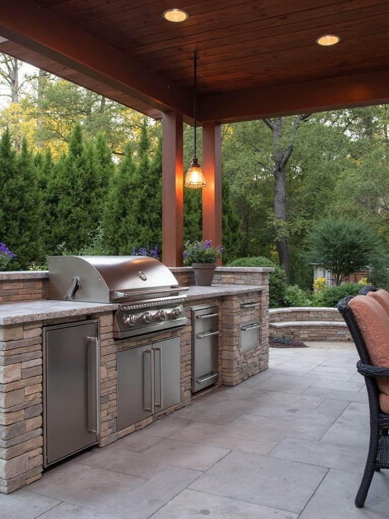 outdoor kitchen appliance integration