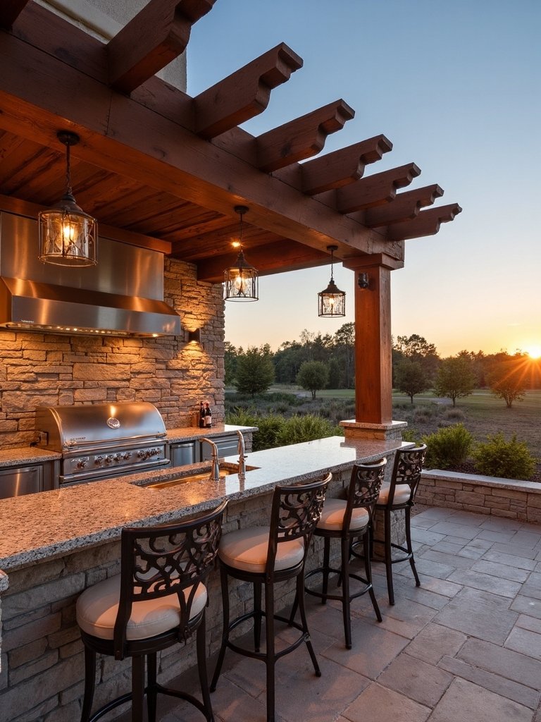 outdoor kitchen entertainment haven