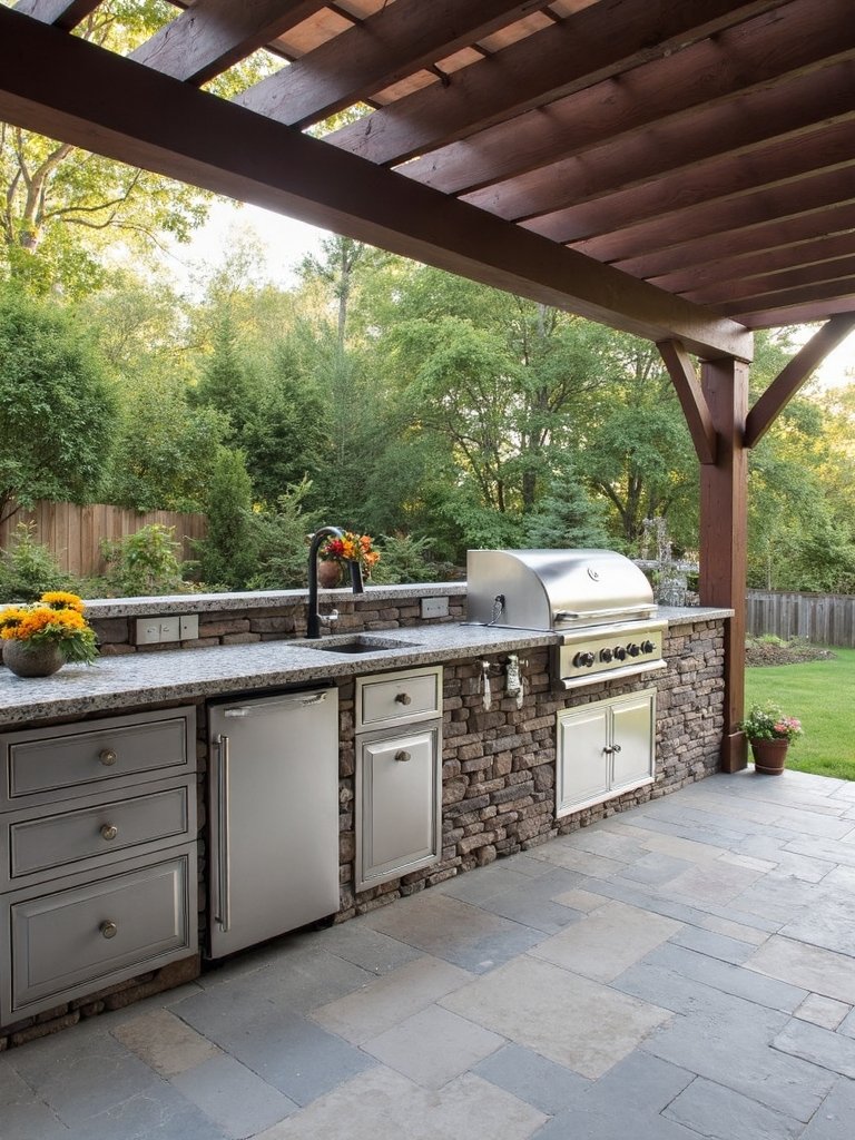 outdoor kitchen storage solutions