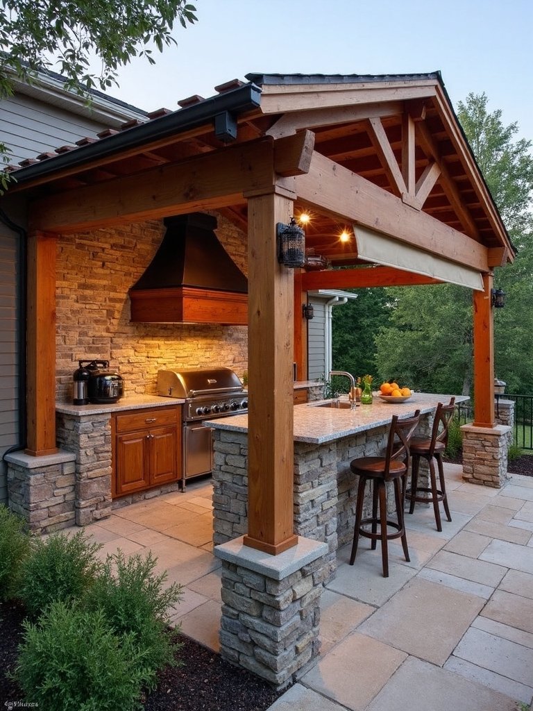 outdoor kitchen weather protection