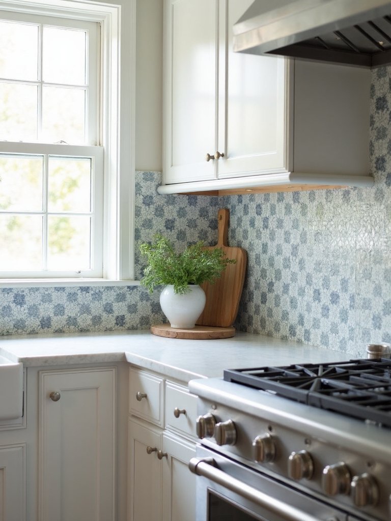 patterned tiles soft color harmony