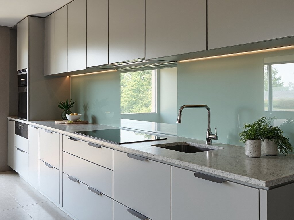 polished modern seamless splashback solutions
