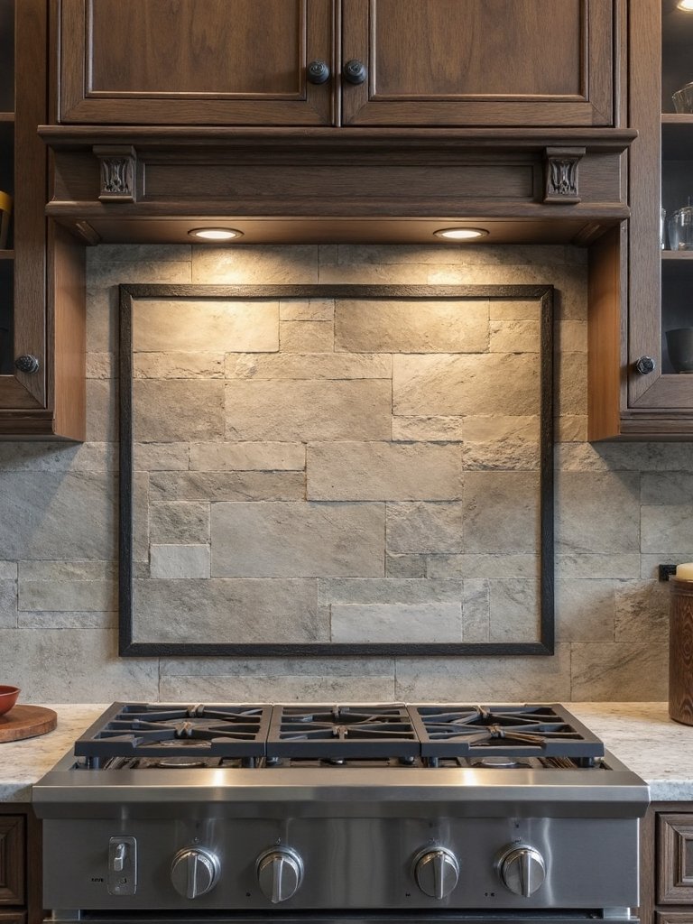 raw stone with dark metal