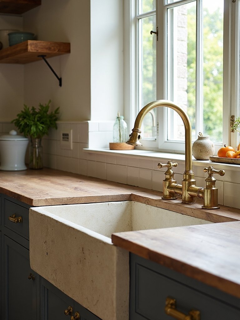 reclaimed stone basin installations showcase beauty