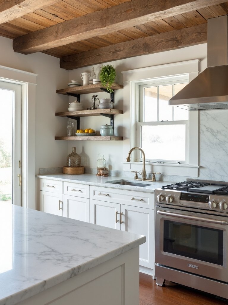 reclaimed wood kitchen accents