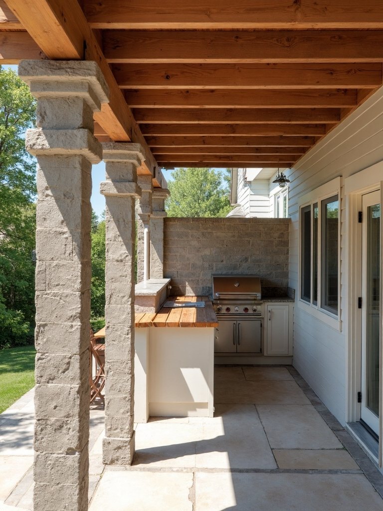 reduce outdoor kitchen costs