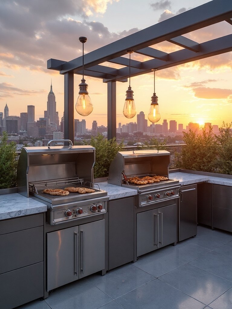 rooftop grilling urban oasis