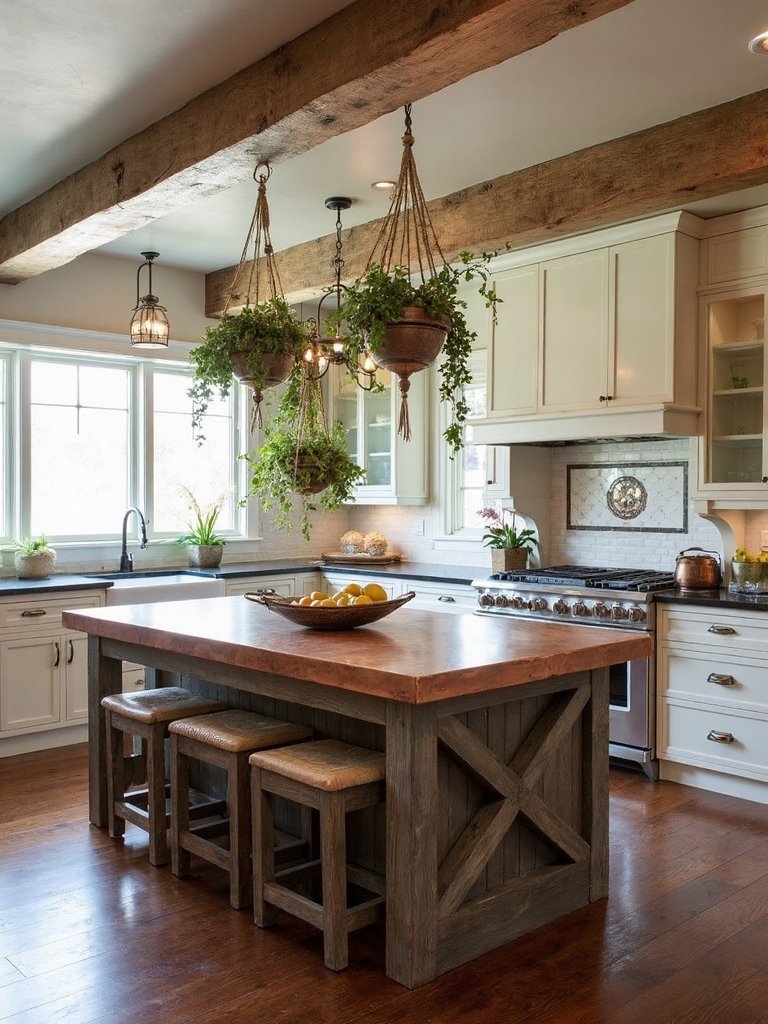 rustic boho kitchen design elements