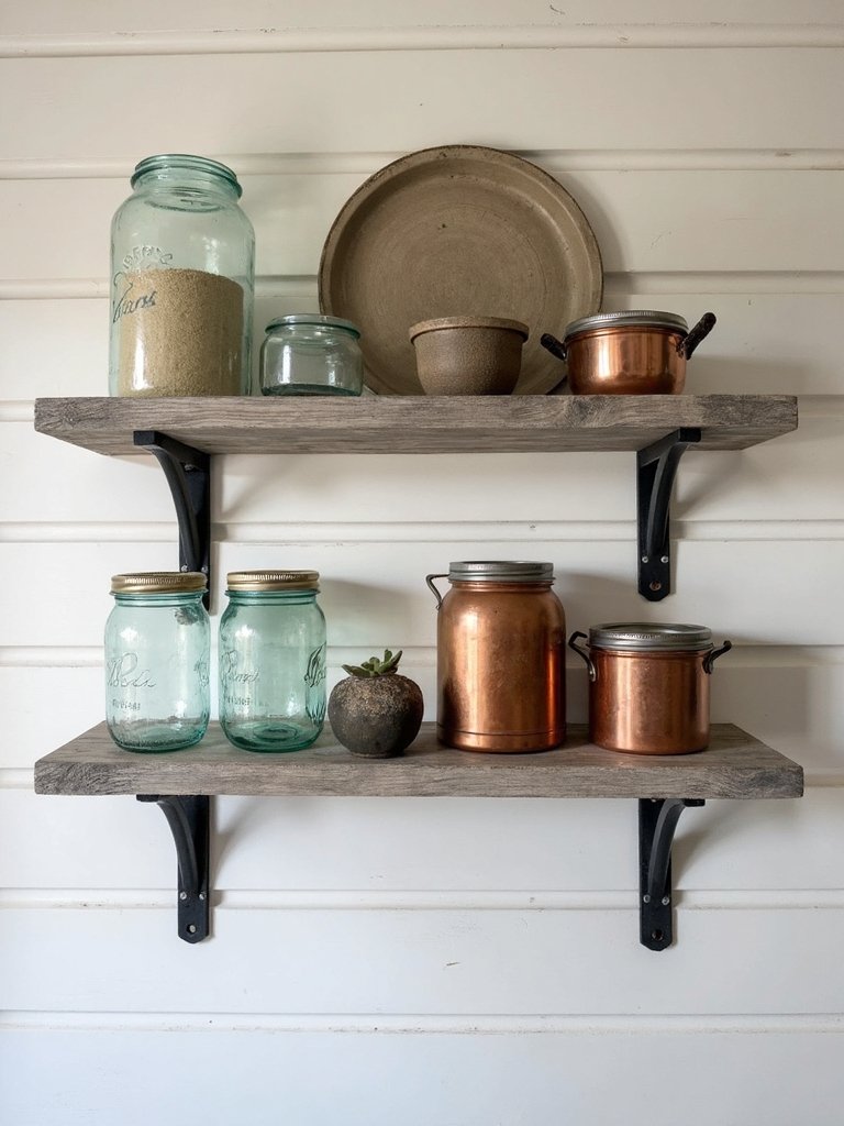 rustic charm modern functionality shelving