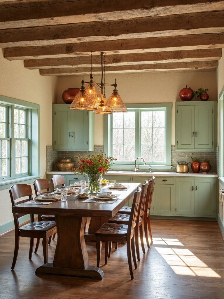 rustic charm through warm tones