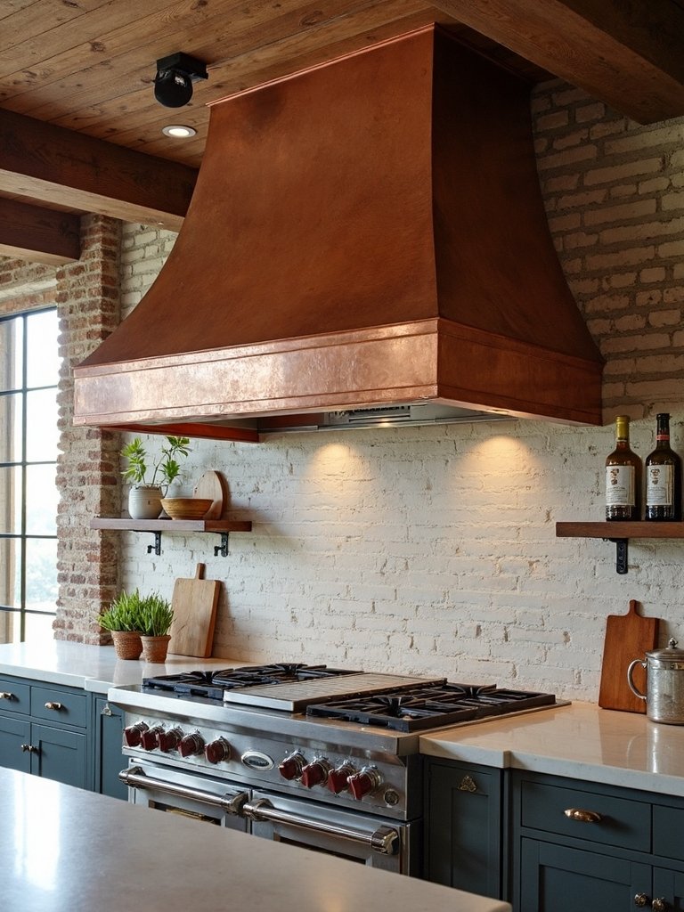 rustic charming range hoods make statements