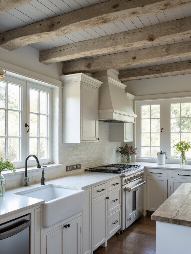 rustic coastal farmhouse kitchen transformation