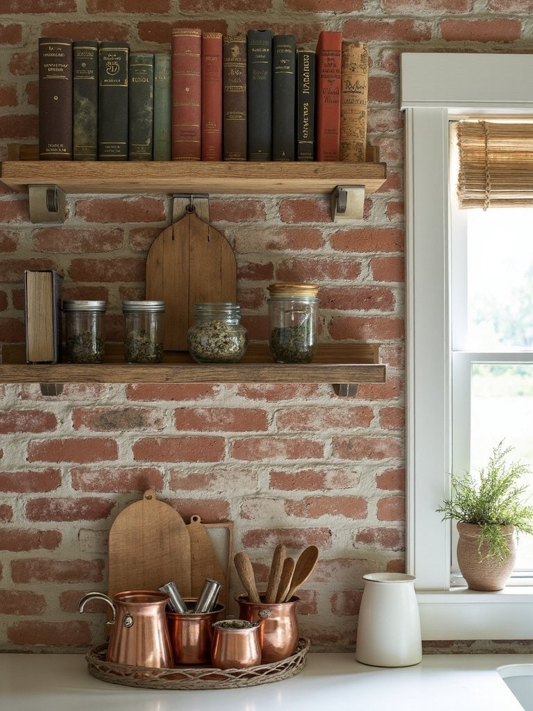 rustic cookbook display station charm