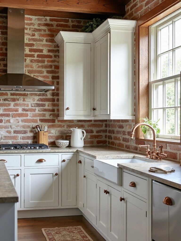 rustic farmhouse essence with stone brick