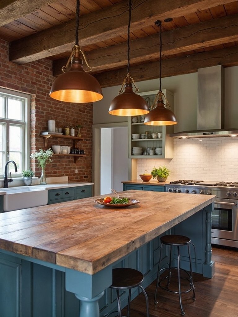 rustic farmhouse lighting design elements