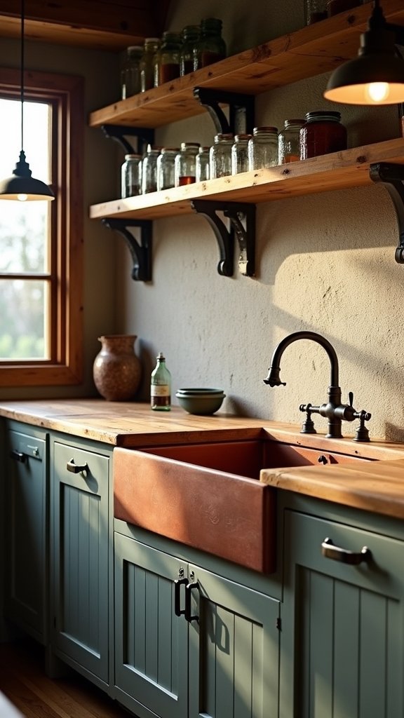 rustic kitchen countertop design ideas