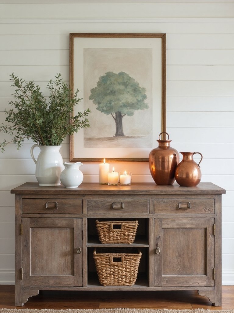 rustic layered personalized focal centerpiece