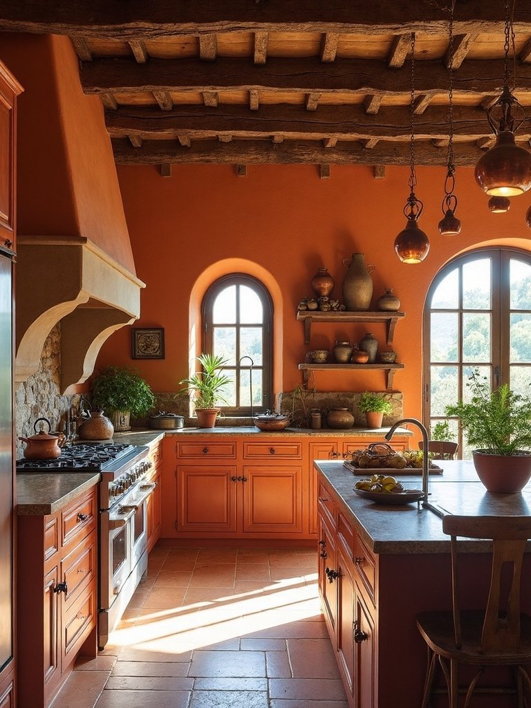 rustic mediterranean kitchen decor inspiration