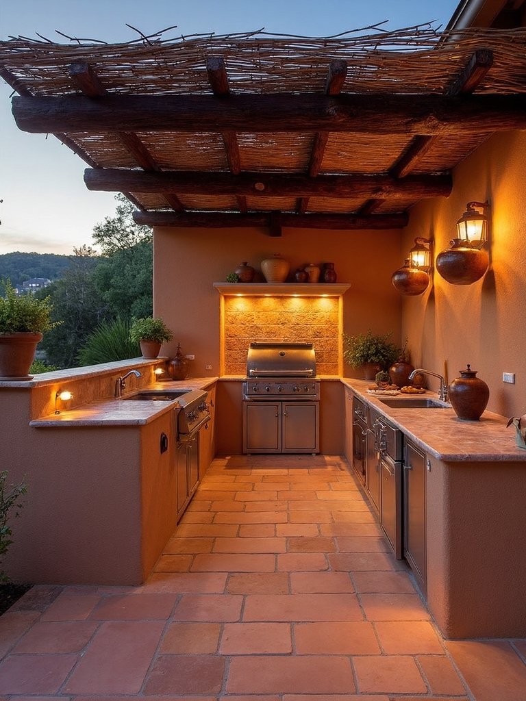 rustic mediterranean outdoor elegance