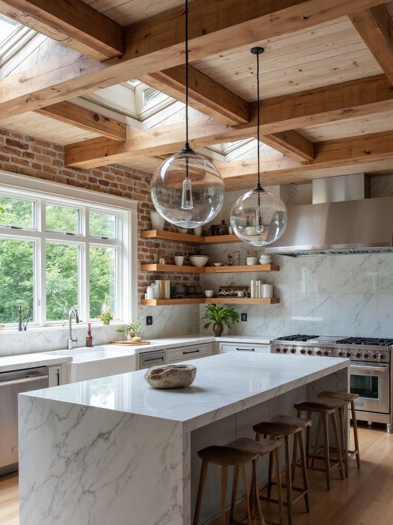 rustic modern kitchen design