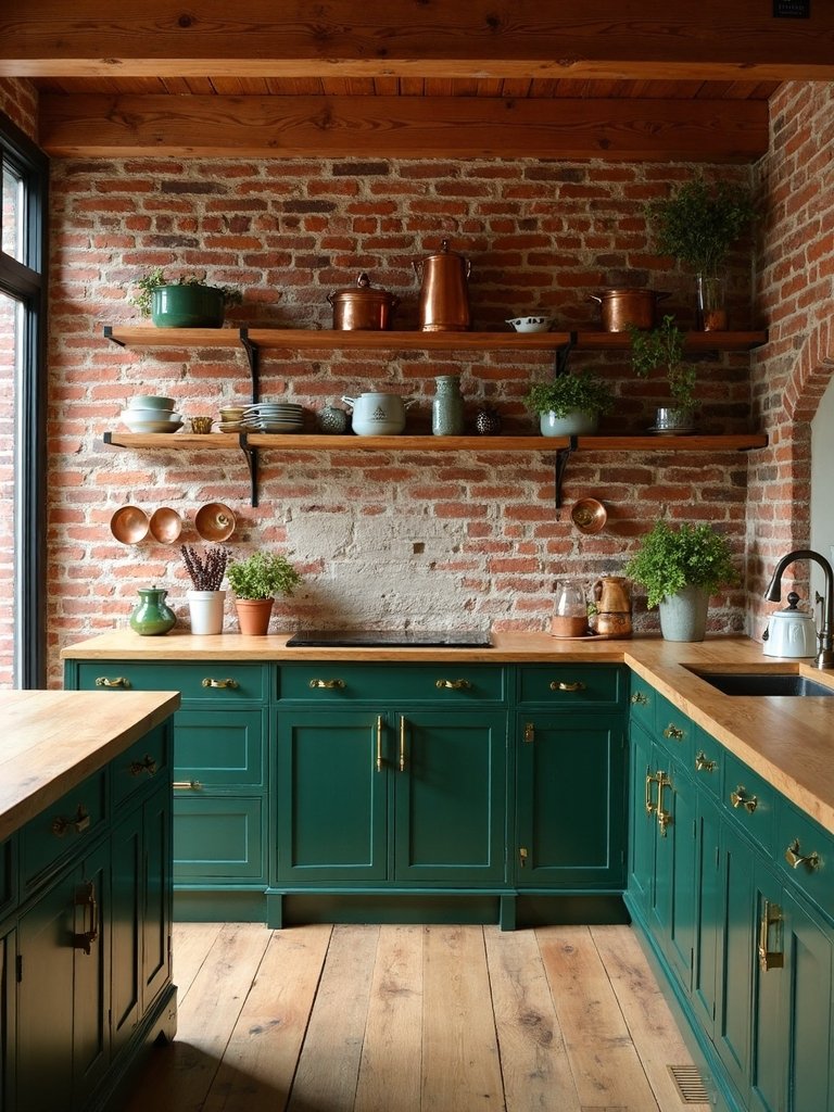 rustic nature inspired kitchen design