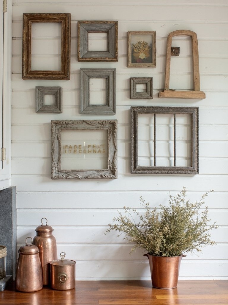 rustic nostalgic kitchen wall decor