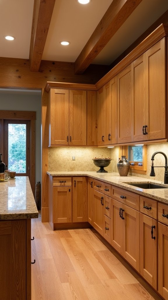 rustic oak farmhouse charm