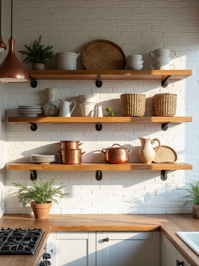 rustic organized functional kitchen storage